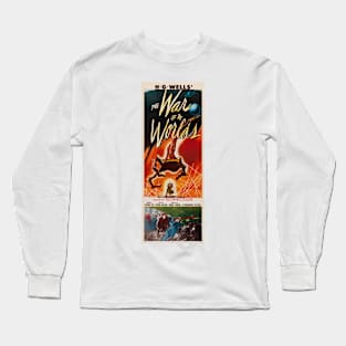 THE WAR OF THE WORLDS H.G Wells Science Fiction Vintage Movie Long Sleeve T-Shirt